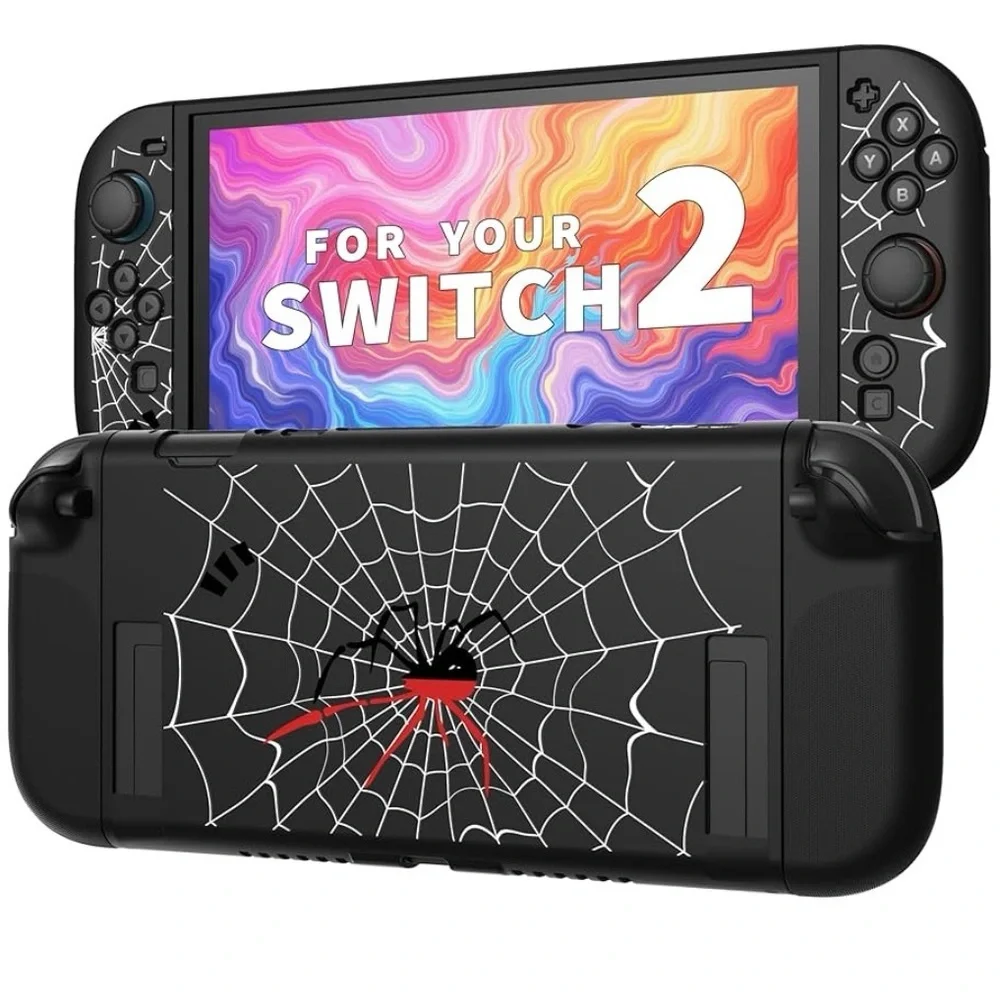 JEMDO Soft protective case for switch NS2 Black Spider 🕷️